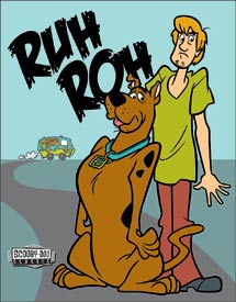 Scooby Doo - Ruh Roh Tin Sign 2092