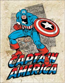Captain America - Cover Splash Tin Sign - 2206