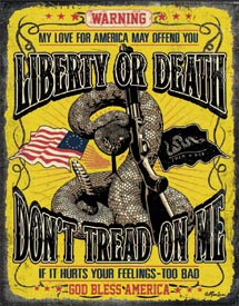 Dont Tread On Me - Warning Sign 2234