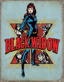 Black Widow - Retro Tin Sign 2242