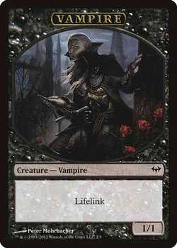 Vampire Token with Lifelink - Black - 1/1