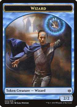 Wizard Token - Blue - 2/2