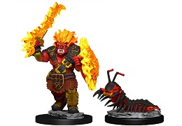 Wizkids Minis: Wardlings Wave 4: Fire Orc and Fire Centipede 