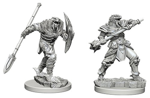 Dungeons and Dragons Nolzurs Marvelous Unpainted Minis: Dragonborn Fighter with Spear