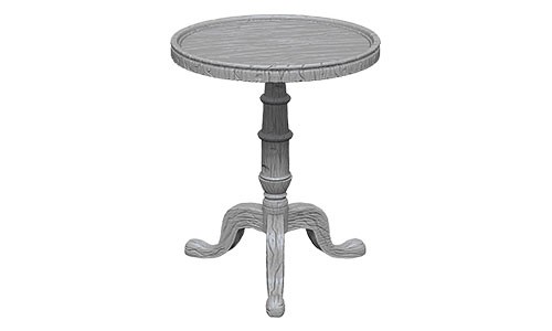 Wizkids Deep Cuts Unpainted Miniatures: Small Round Tables