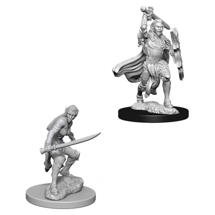 Dungeons and Dragons Nolzurs Marvelous Unpainted Minis: Female Elf Fighter W6