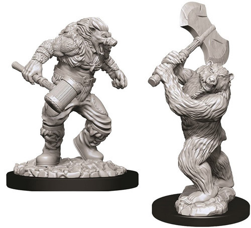 Dungeons and Dragons Nolzurs Marvelous Unpainted Minis: Wereboar and Werebear W9