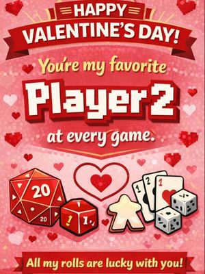 Happy Valentine Day - You are My Favorite Player 2